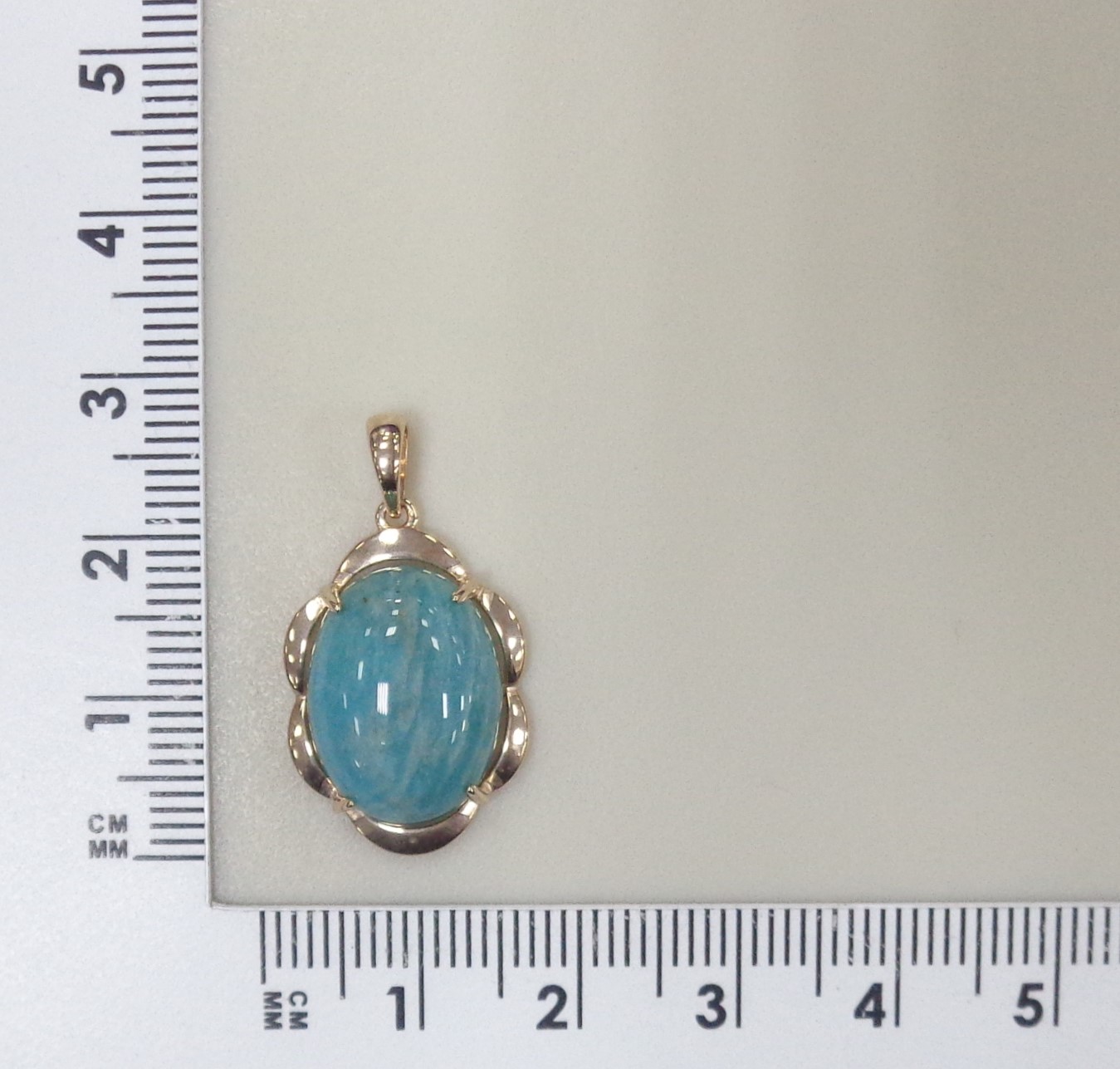 Серебряная подвеска с амазонитом